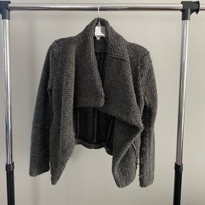 Blank NYC Denim Grey Sweater Blazer XS